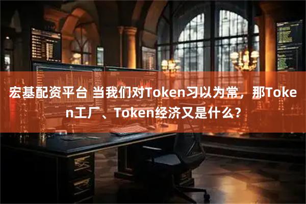 宏基配资平台 当我们对Token习以为常，那Token工厂、Token经济又是什么？